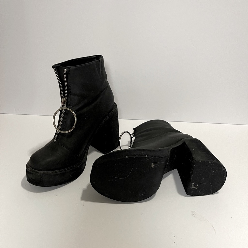 Black Platform Booties - image 1